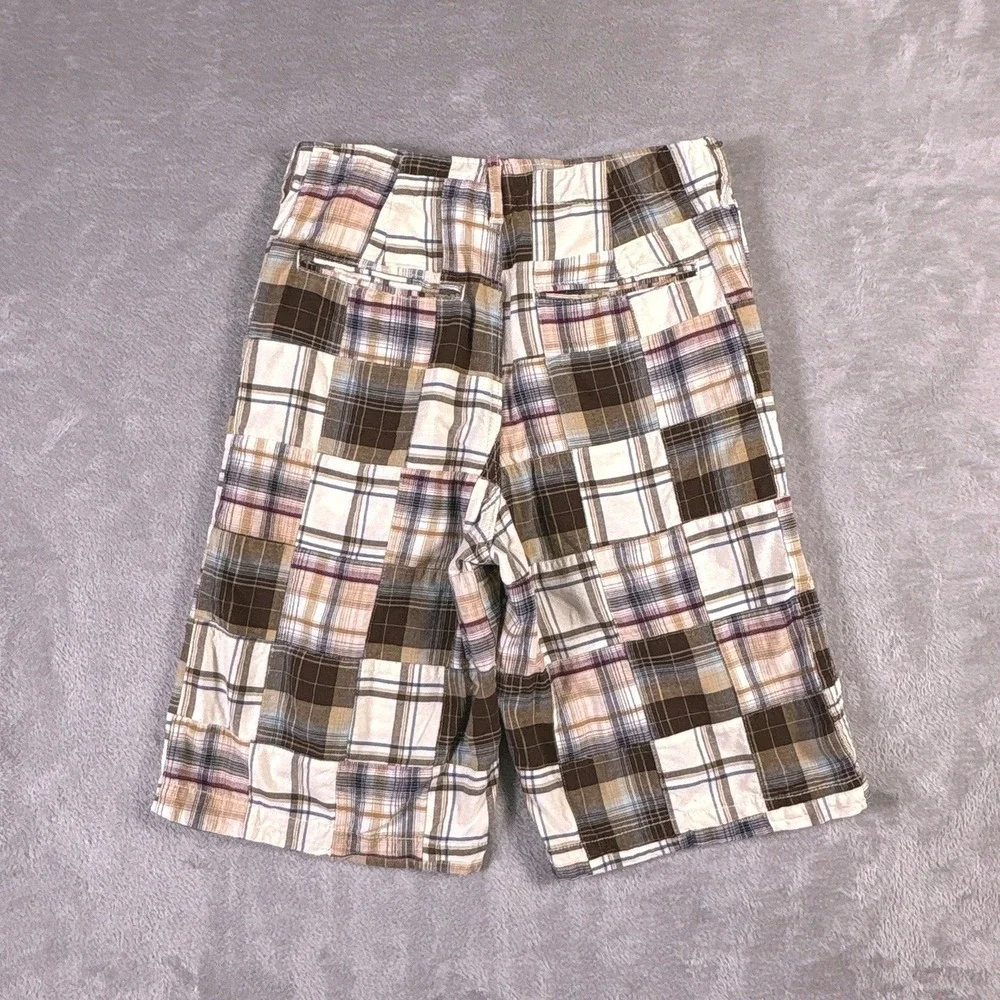Gap Madras Patchwork Plaid Shorts Youth 14 Preppy Coastal Cotton Y2K‎ Summer